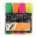 Маркер Highlighter D2501, 1-5 мм клиноп., набір з 4-х кол. Axent